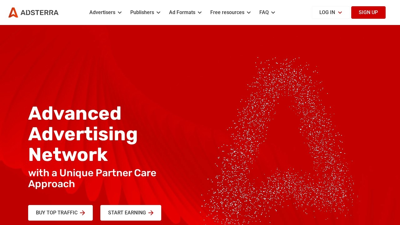 Adsterra website screenshot