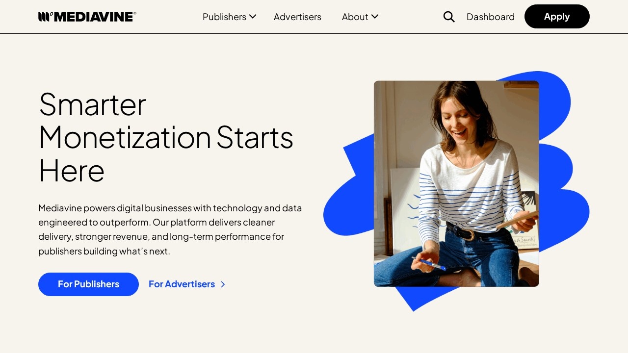 Mediavine website screenshot
