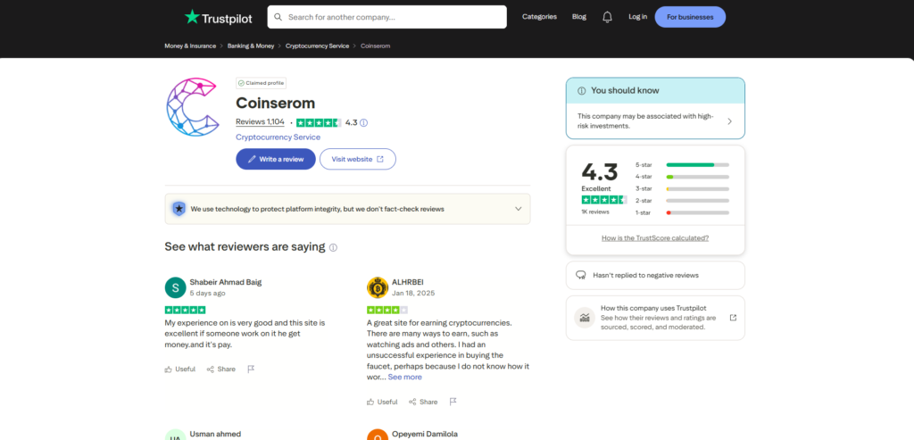 Coinserom Ad Network Review 2026 – Real or Fake?